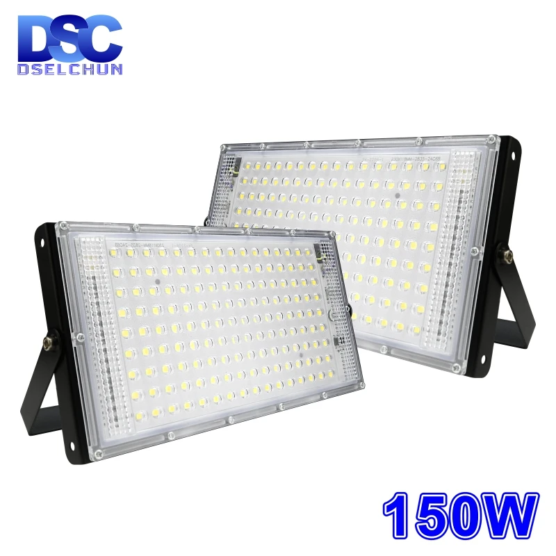 1/2/4 teile/los 150 W Led Flutlicht 220 V Outdoor Garten Flutlicht Scheinwerfer Focos LED Reflektor straße Lampe Landschaft Beleuchtung