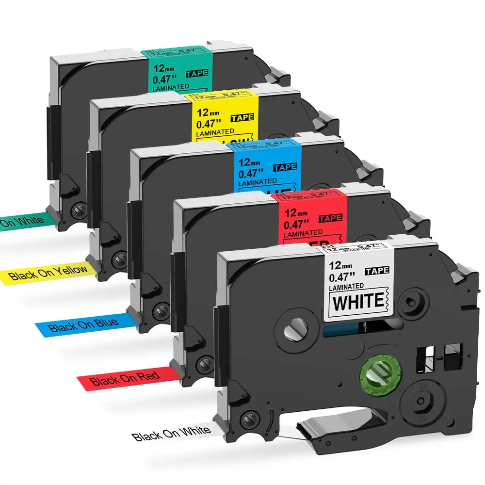 MarkField kompatibles Etikettenband als Ersatz für Brother PTouch 12 mm x 8 m TZe-231 431 531 631 731 Funktioniert für Ptouch PT-1000 1005 H110 Image