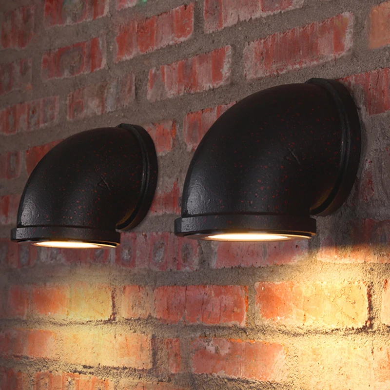 Loft Retro Lampen Wohnzimmer Bar Club Pub Studie Restaurant Esszimmer Veranda Café Wand Lampen Spiegel Lichter Eisen Wand leuchte
