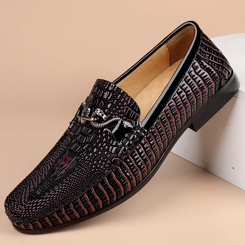 Trendige Marken-Männer-Schuhe aus echtem Leder, luxuriöse Bankett-Kleid-Schuhe, niedrige Slipper für Herren, lässige Wanderschuhe, große Größe: 36–47