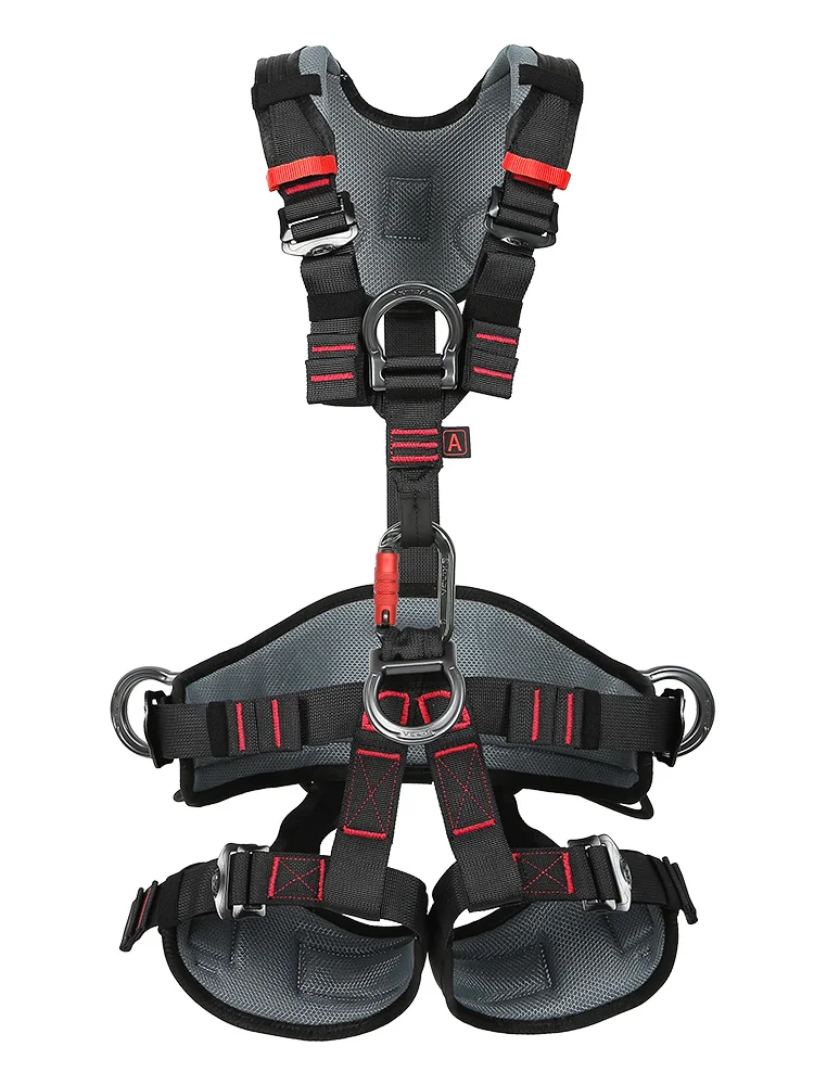Outdoor Klettern Harness Ganzkörper Sicherheitsgurt Anti Fall Abnehmbare Ausrüstung Xinda Fünf-Punkt-Höhenschutz Ausrüstung Image