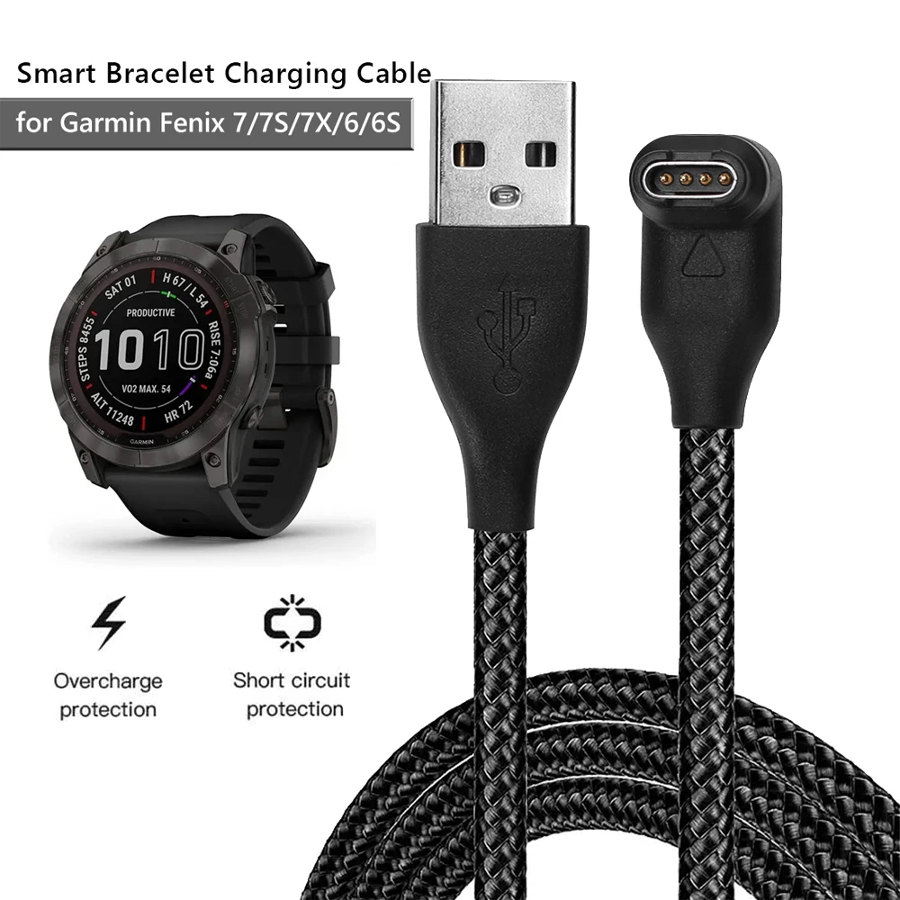 Neue Für Garmin Fenix 7 7S 7X 6 6S 6X 5 5X 5S Vivoactive 3 Forerunner 945 935 245 Instinct 2 USB Ladekabel Datenkabel Ladegerät Image