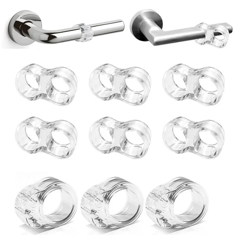 Tür stopper transparent Kieselgel Türgriff Puffer Wand schutz Tür knauf Stoßstangen wände Möbels chutz