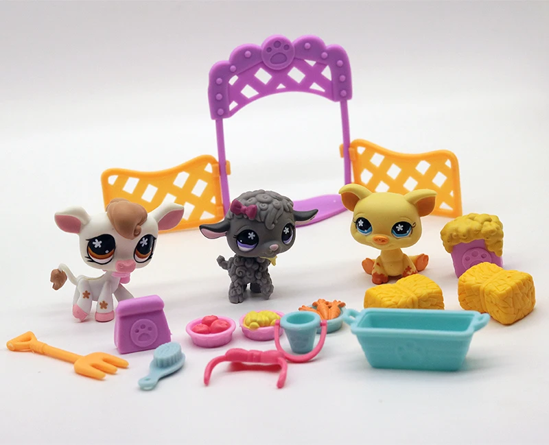 Original 4-5 cm alte Haustierspielzeuge Affe Kaninchen Katze Kätzchen Figur Mini Spielzeugfiguren klassisches kleines Haustierspielzeug Image