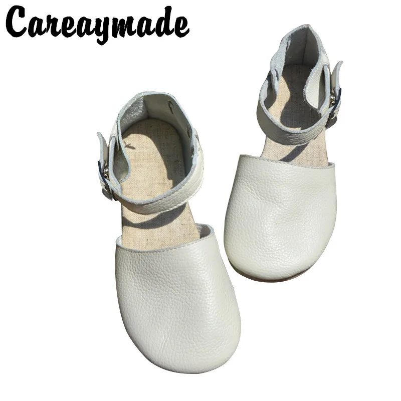 Careaymade-neue reine hand gefertigte Schuhe aus echtem Leder, Freizeit schuhe "sen female", Retro-Schuhe mit flacher Schnürung, 6 Farben