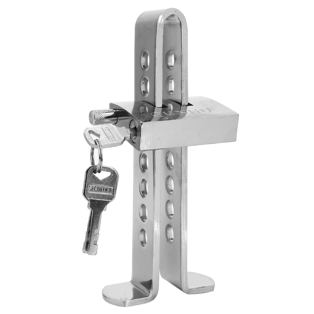 Universal Auto Bremse Kupplung Pedal Lock Edelstahl Isolator Gaspedal Sicherheit Produkte Innen Auto Zubehör Image