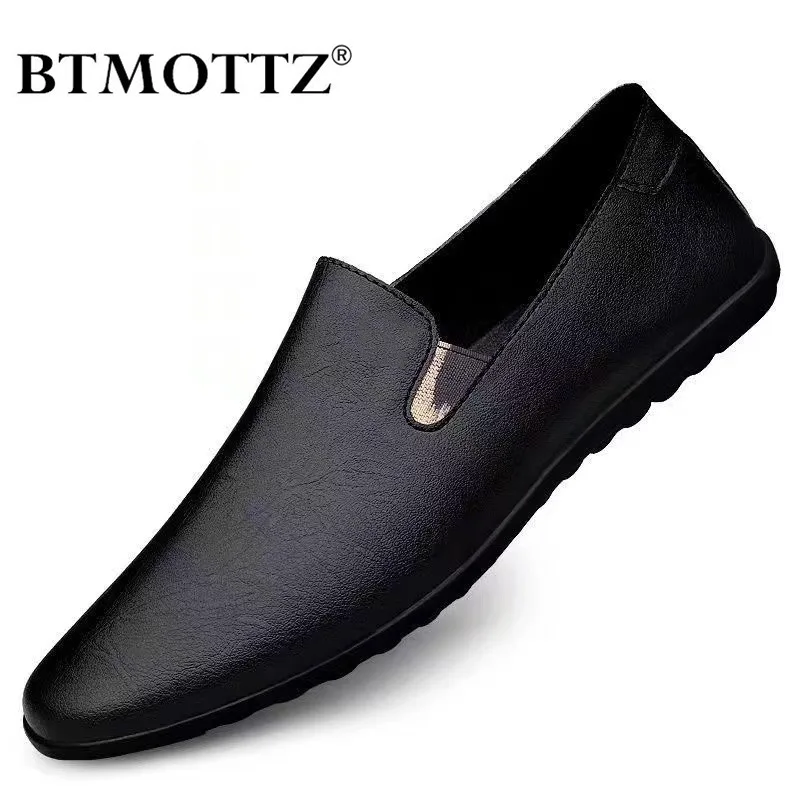 Leder Männer Schuhe Casual Luxus Marke Weiche Italienische Herren Loafer Mokassins Atmungsaktive Slip auf Faul Fahren Schuhe Plus Größe 37-47