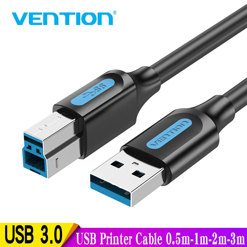 Intervention USB-Drucker kabel USB 3,0 Typ ein Stecker auf B Stecker Kabel für Canon Epson HP Zjiang Etiketten drucker DAC USB Drucker 0,5 M-1m 3m Image