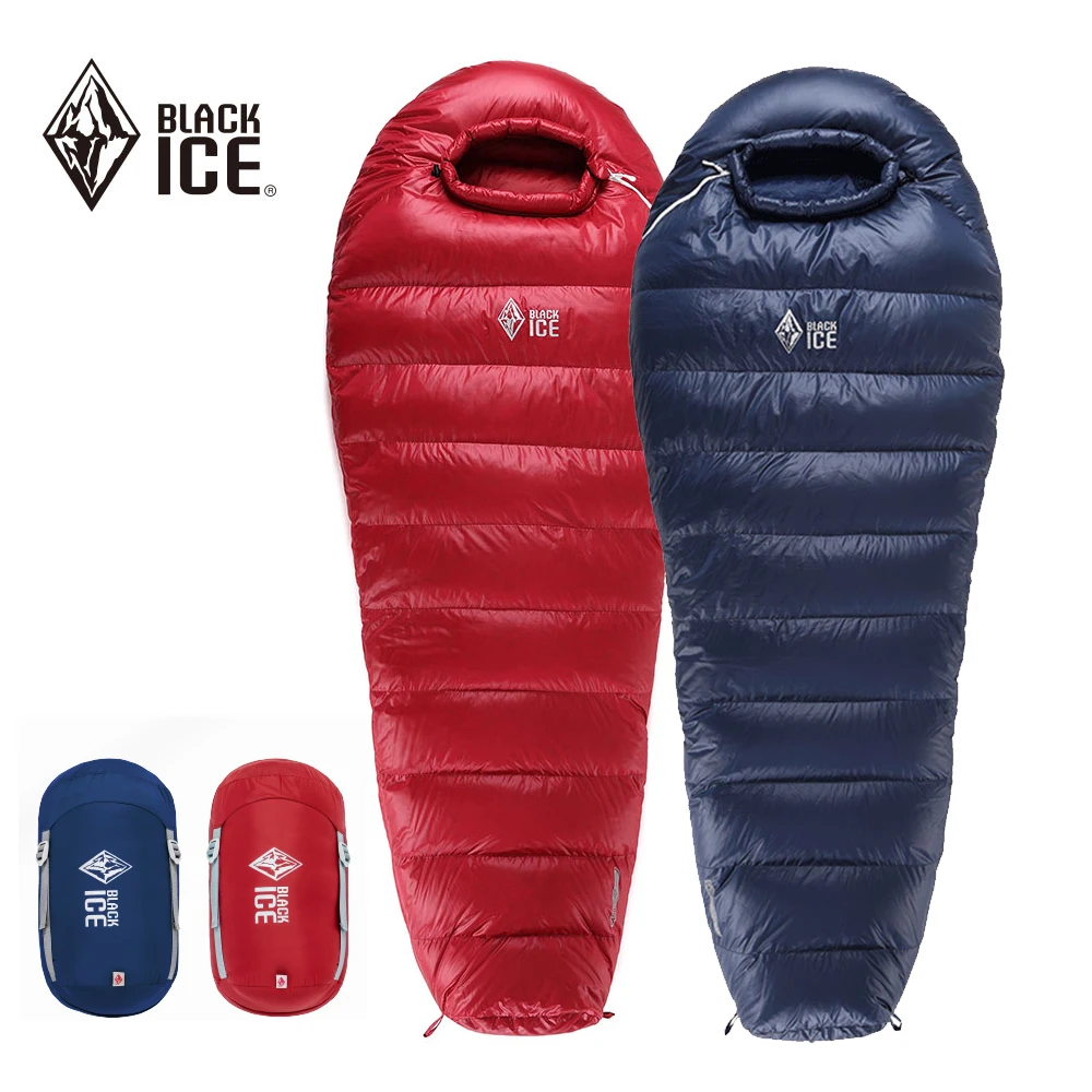 Schwarz Eis G-serie 700FP 15D Ultraleicht Mummy 90% Gans Unten Schlafsack Ultra Warmen Camping Blackice G200 G400 g700 G1000 G1300 Image