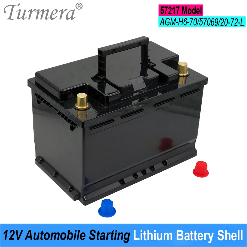 Turmera 12 V Kfz-Start-Lithiumbatterien, Gehäuse, Autobatteriekasten für AGM H6-70 57069, ersetzen Sie die Blei-Säure-Nutzung Image