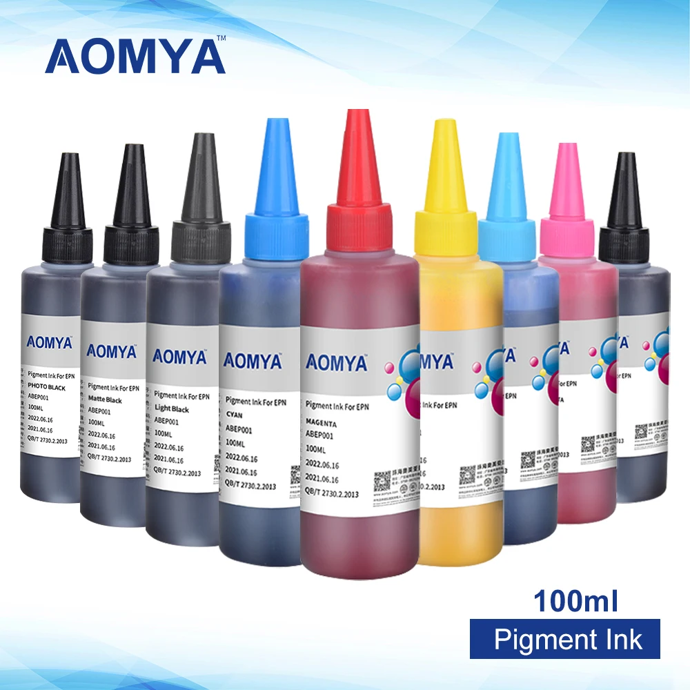100ML 9 Farben Pigment Tinte Für Epson SureColor P600 P800 Stylus Pro 3800 3880 7880 r3000 Drucker Refill pigment Tinte/1 Set Image
