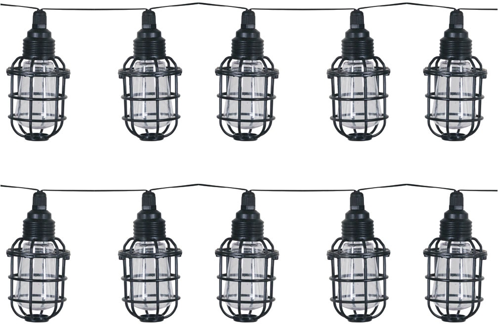 LUXFORM Lichterkette "Solar-Lichterkette Corsica Partybeleuchtung 10xLED", schwarz, Lichterketten, Aus Kunststoff gefertigt, Lichterkette