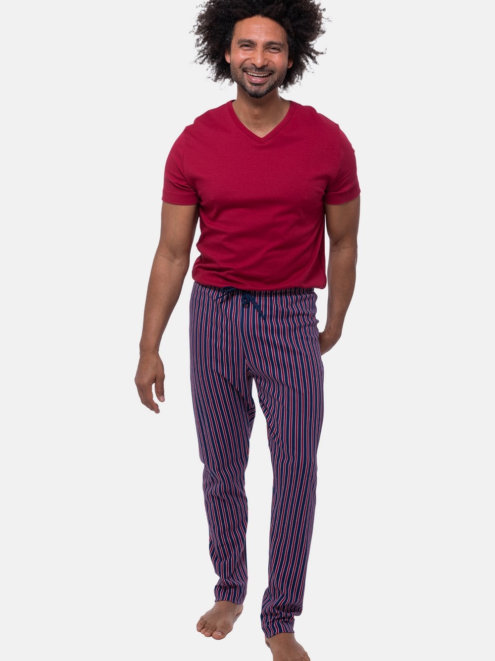 Mey Schlafanzug Herren rot, S Image