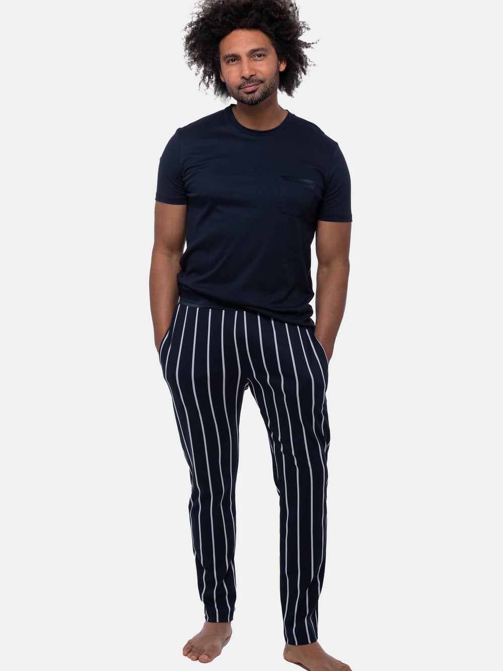 Mey Schlafanzug Herren blau, XL Image