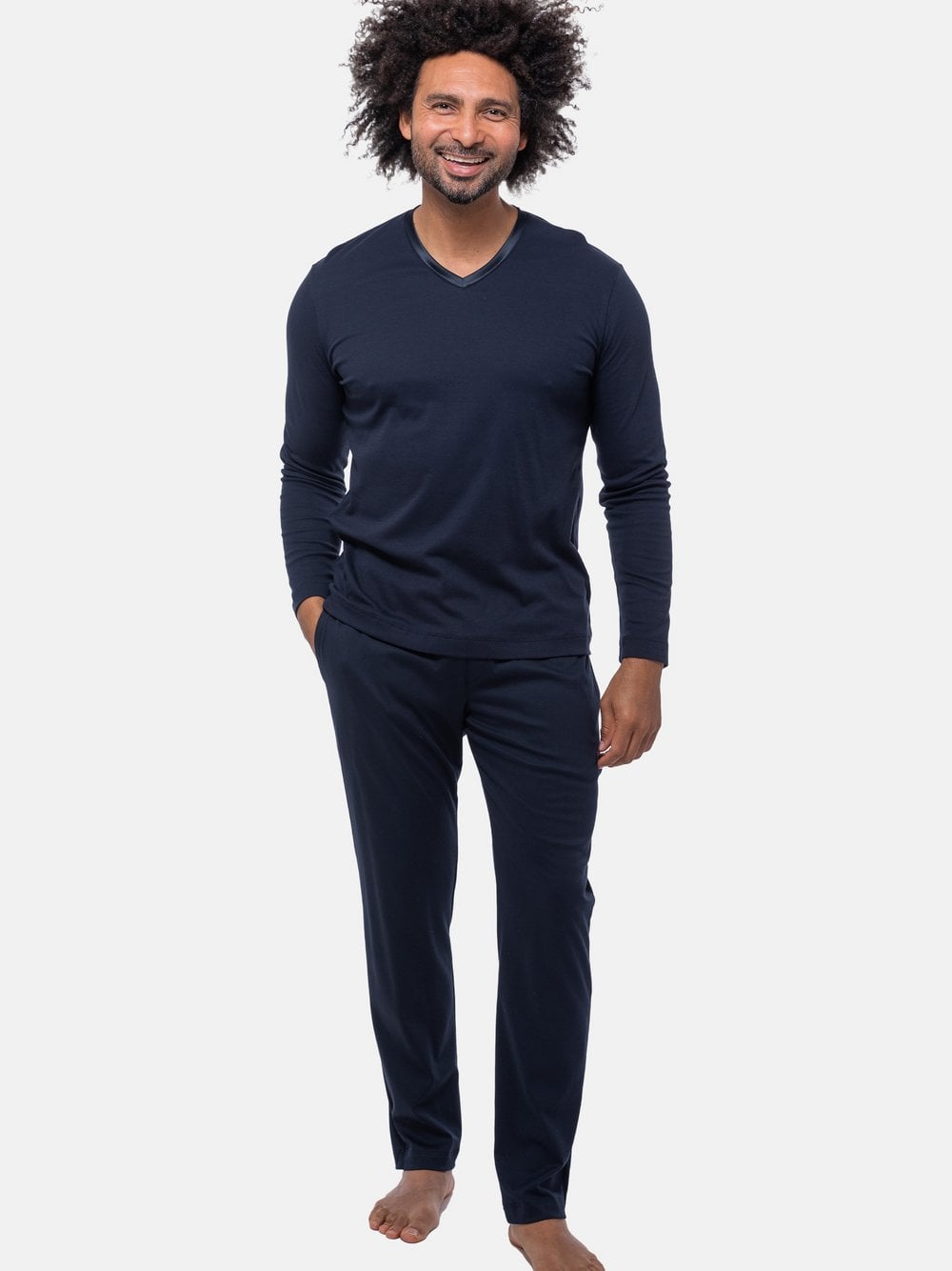 Mey Schlafanzug Herren blau, L Image