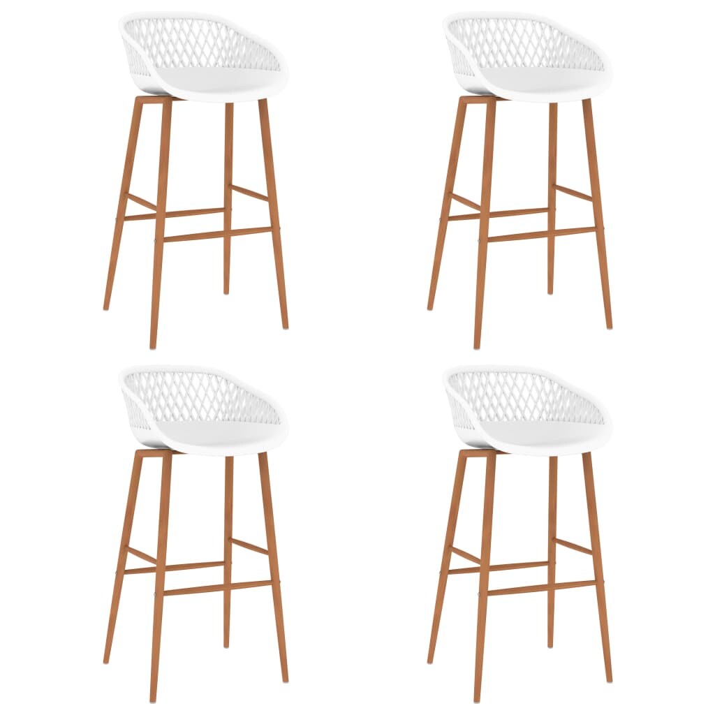 vidaXL Barhocker 4 Stk. Weiß Image