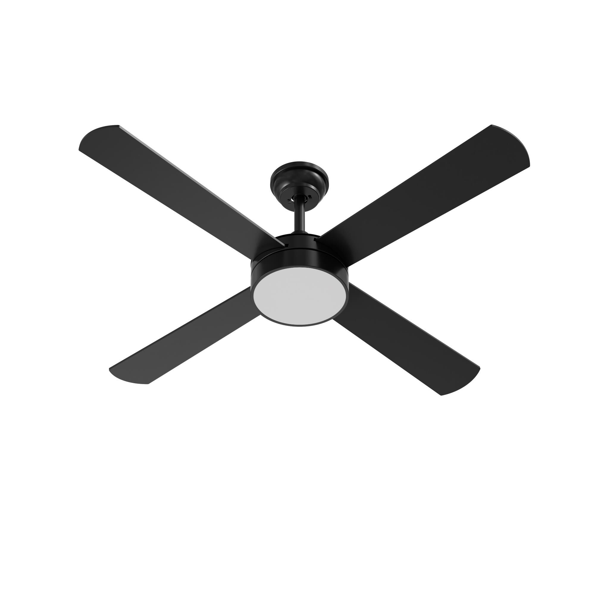 AFX Lighting Bryant 52 Inch Ceiling Fan with Light Kit - BYTN524LACBKBK-WS