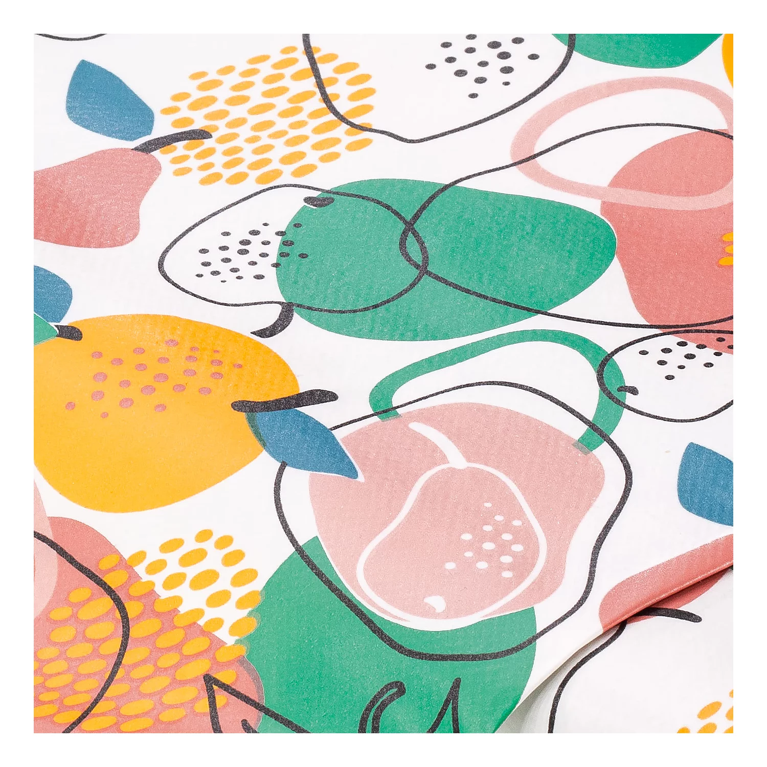 Abwaschbare Tischwäsche/Wachstuch Obst, bunt Image