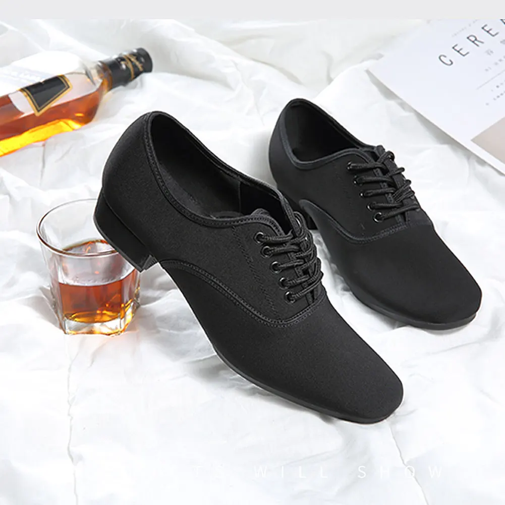 Hohe Qualität Männer Professionelle Schwarz Oxford Oberen Latin Salsa Schuh Moderne Jazz Sneaker für Niedrigen Ferse Tango Ballroom Dance Schuhe