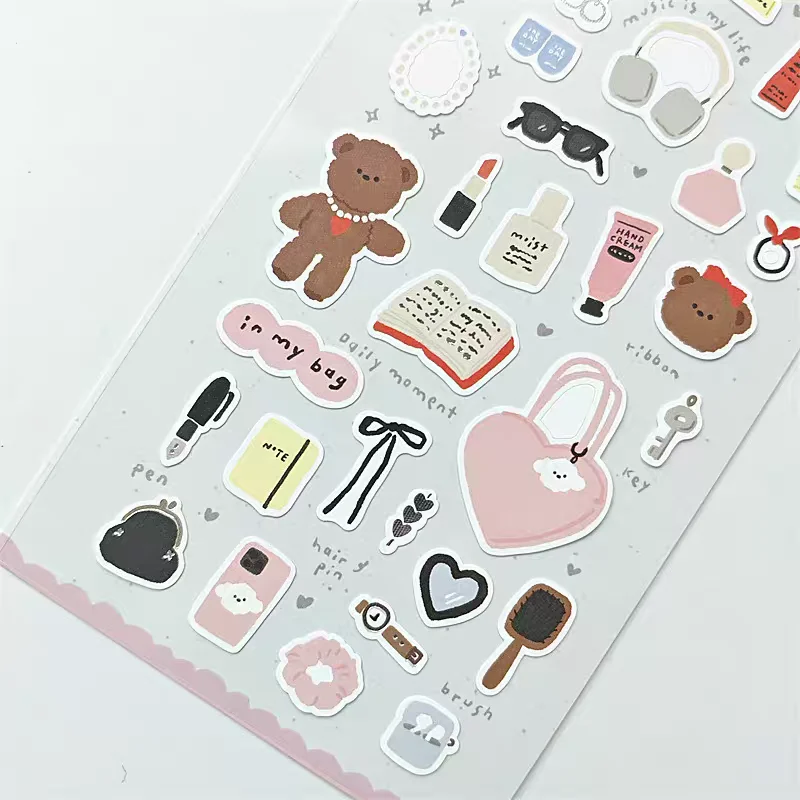 Koreanischer Import BONITO In My Bag Daily Moment Aufkleber Scrapbooking Diy Journal Briefpapier Aufkleber Schulgeschenk B6145 Image