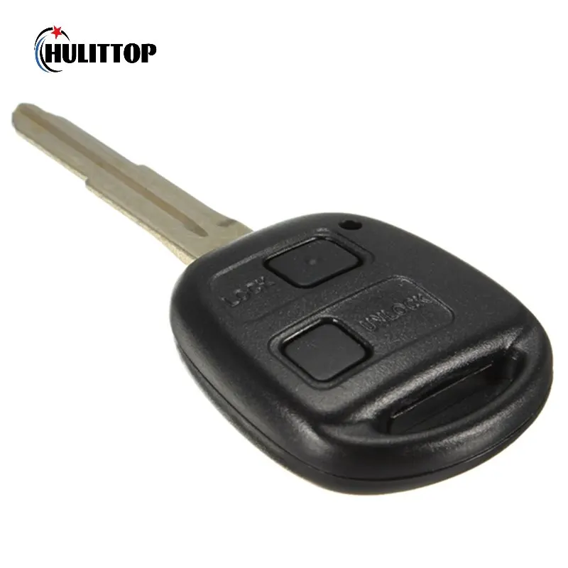 Guscio di copertura chiave remota di ricambio per chiave auto a 2 pulsanti per Toyota Corolla Camry Prado Land Cruiser con interruttore a pulsante chiave