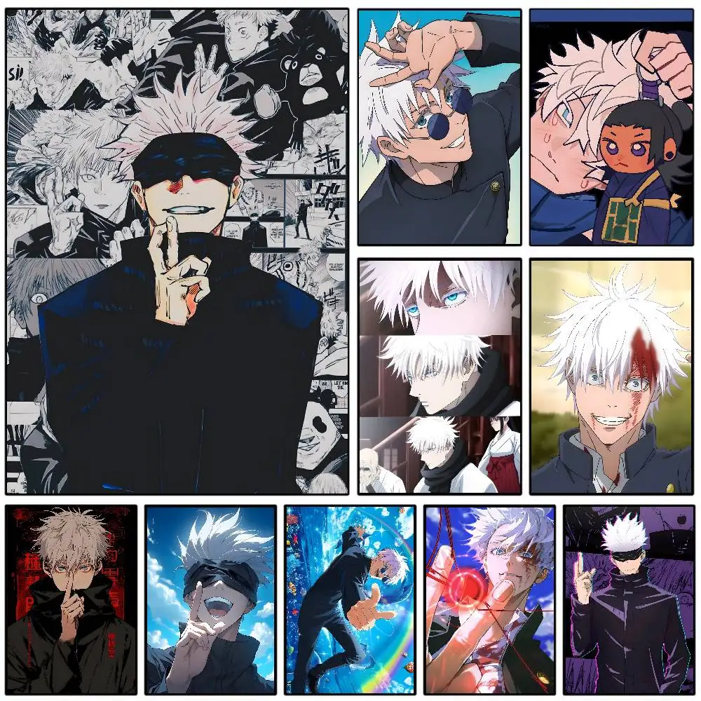 1PC Jujutsu Kaisen G-Gojo S-Satoru Poster Kunst mit Drucken Home Schlafzimmer Wohnzimmer Dekoration Geschenk Image