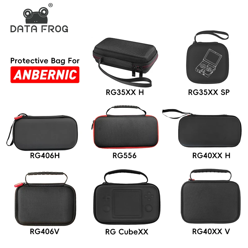 DATA FROG Tragetasche für Anbernic RG556 RG40XX H RG 406H Spielekonsole Soft Case für RG40XXV RG Cube RG35XX H Spielekonsole Image