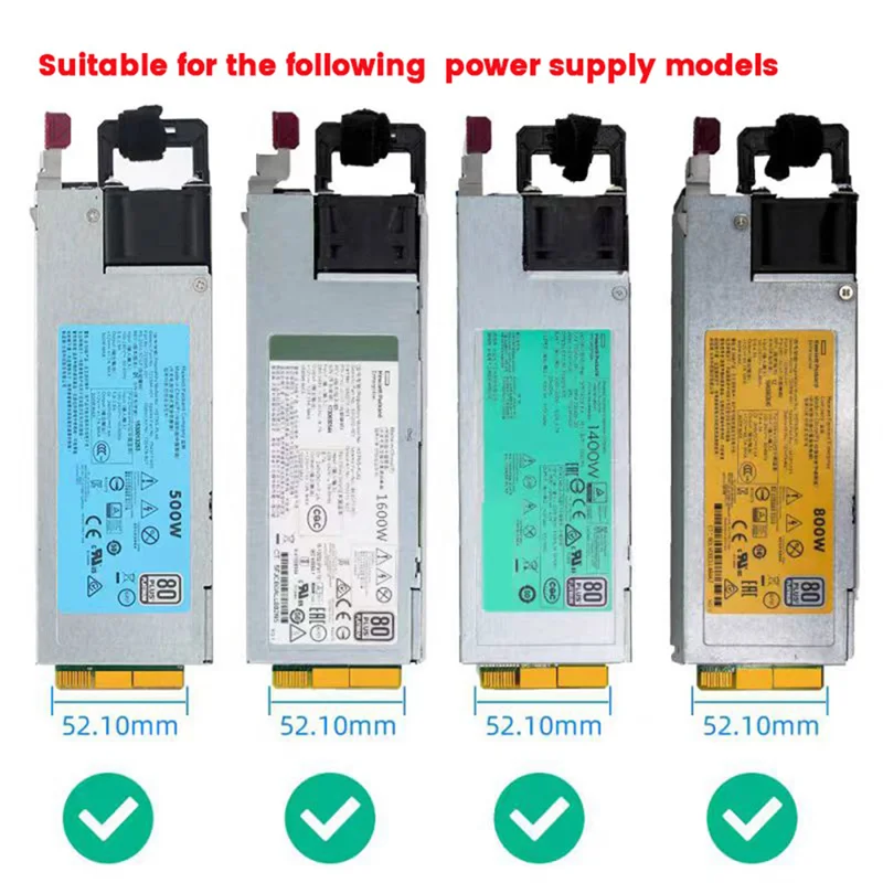 AY14 -ATX 12X6pin Netzteil Breakout Board Adapter mit Flash LED für HP 733428-101 720620-B21 830272-B21 720478-B21 Image