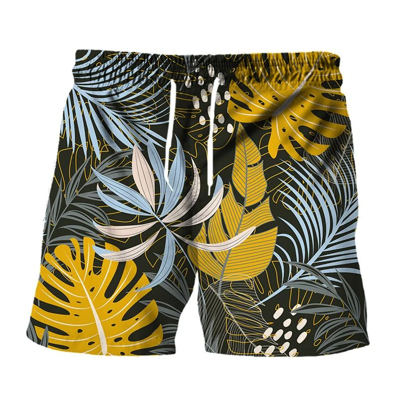 Hawaii Urlaub Strand Shorts für Männer lässig kurze Hosen 3d gedruckt Blume Verband Board Hose Badeanzug Badehose Image
