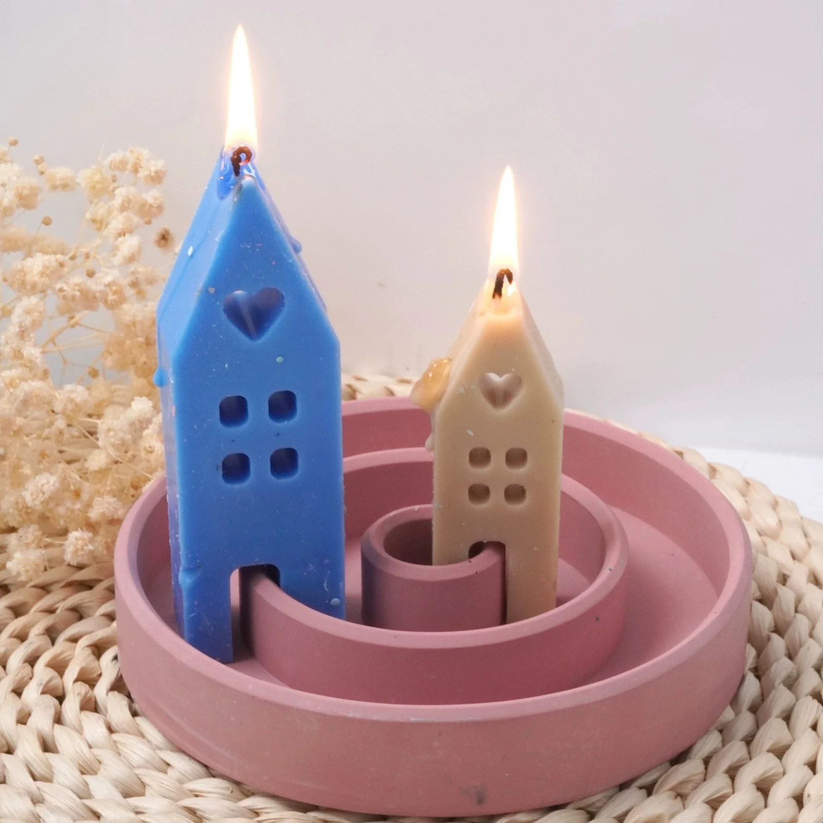 Art House Silikonform DIY Kerze Handwerk Harzguss Beton Seife Ton Perfekte DIY Form für Craftspeople Home Decor Geschenke Image