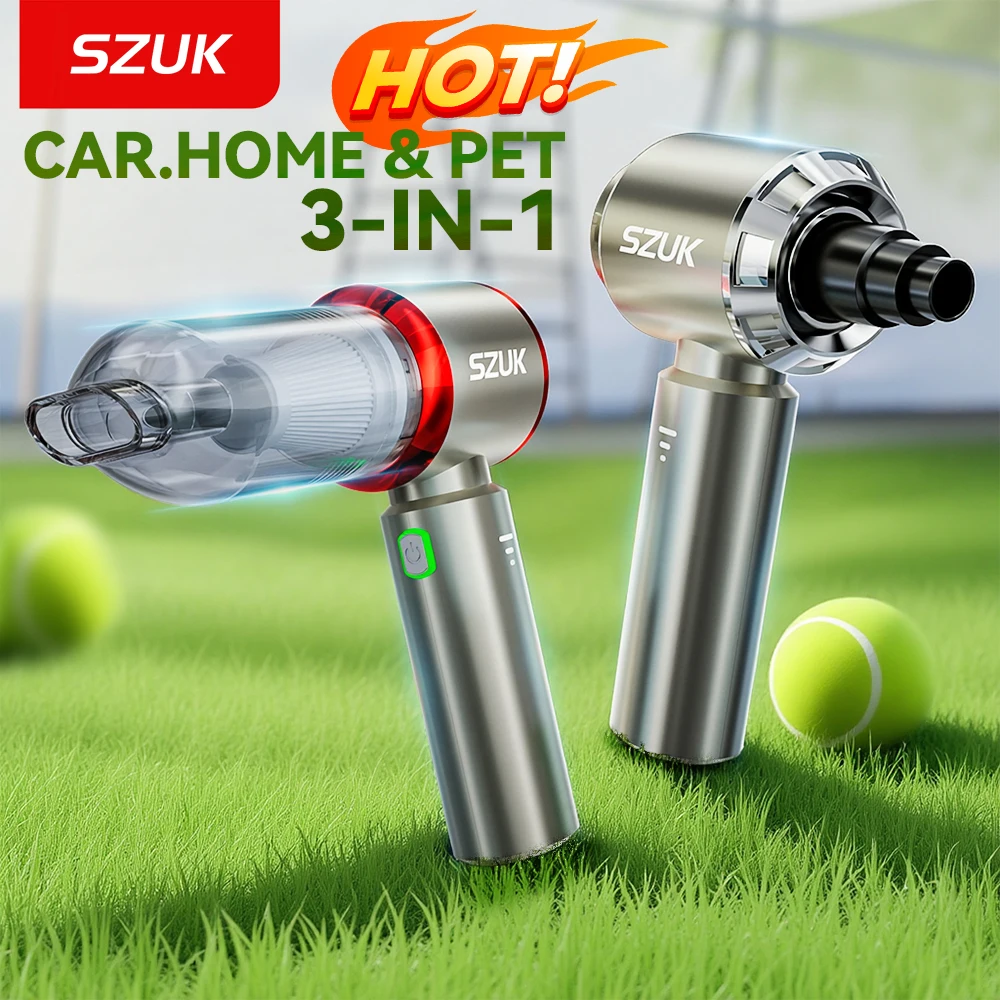 SZUK nouvel aspirateur de voiture 985000PA forte aspiration Portable Machine de nettoyage sans fil Mini aspirateur nettoyeur de voiture mini aspirateur Aspirateur à main Aspirateur puissant Aspirateur