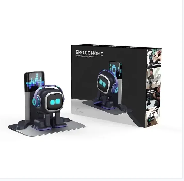 Beliebtes EMO-Roboterspielzeug, emotionaler intelligenter Begleiter des Haustierroboters, interaktives Stimme-AI-Desktop-Spielzeug Image