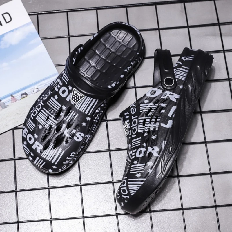 Große Größe 48, 49, Herren-Clogs, Hausschuhe, Sommer-Gartenschuhe, Herren und Damen, Strandsandalen, Outdoor-Haus, Freizeit, Rutschen, Clogs, Neu