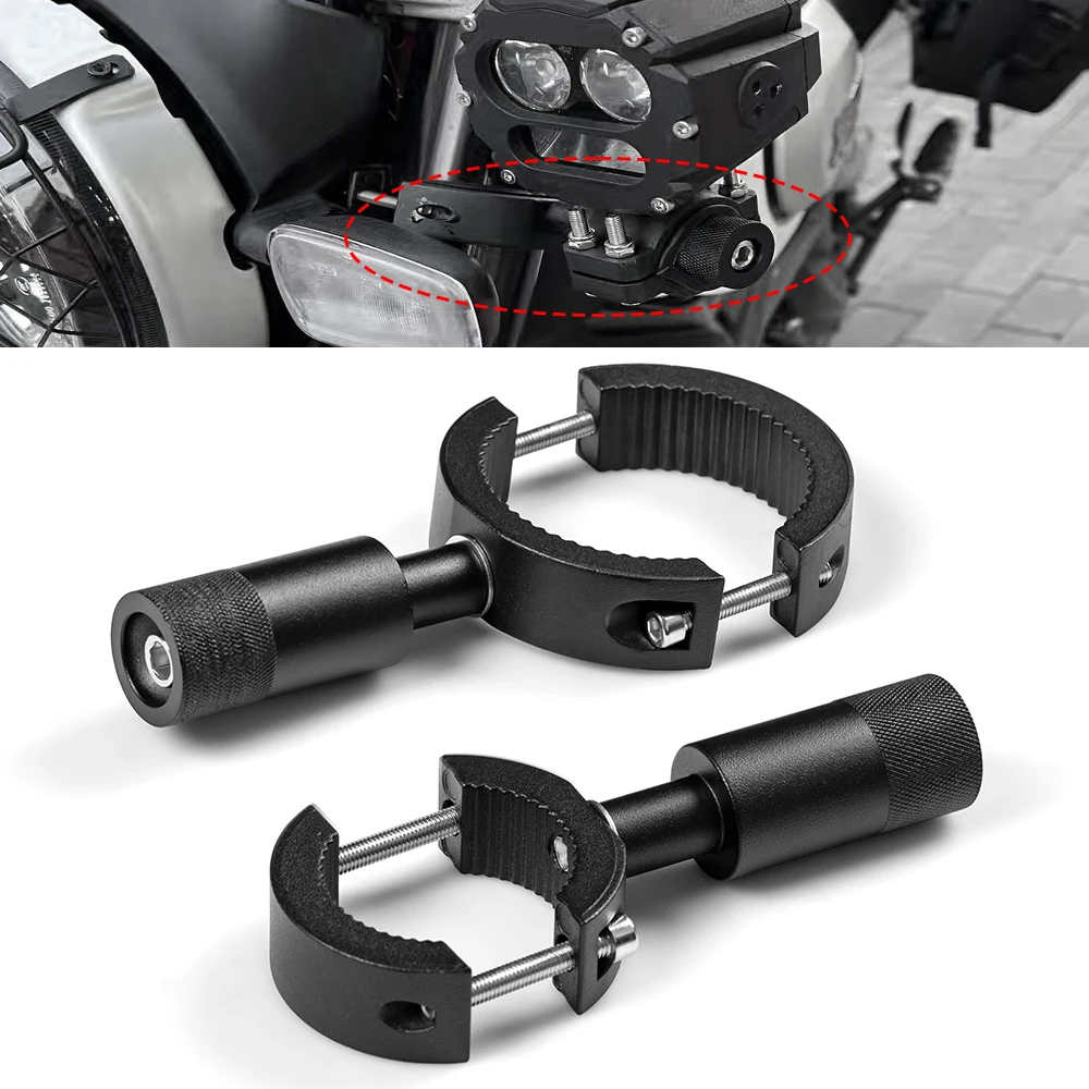 Motorrad Nebels chein werfer halterung Motorrad Zusatz scheinwerfer halterung Universal gabel Scheinwerfer halter Scheinwerfer verlängerung halterung Image