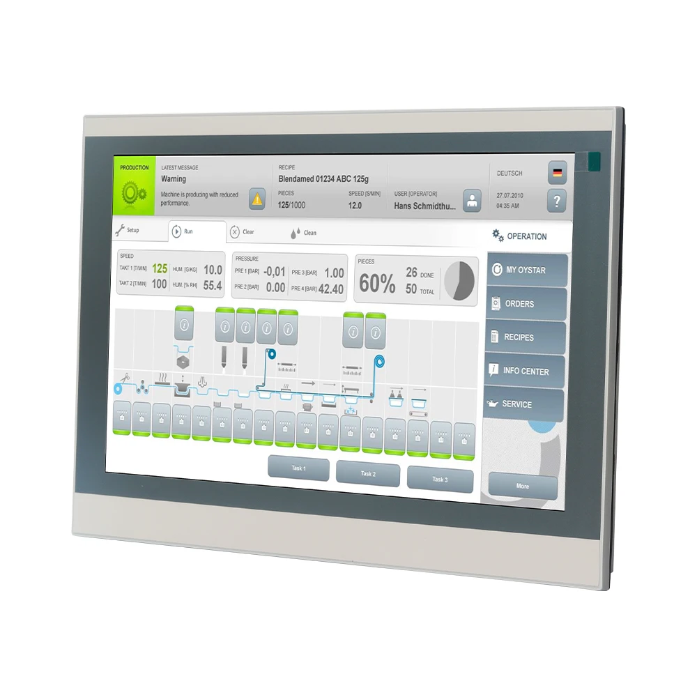 Resistiver Bildschirm 15,6 Zoll AMX-HR1506IE HMI Touchscreen Ethernet Port für Weinview Delta Samkoon Mitsubishi Xinjie PLC Image
