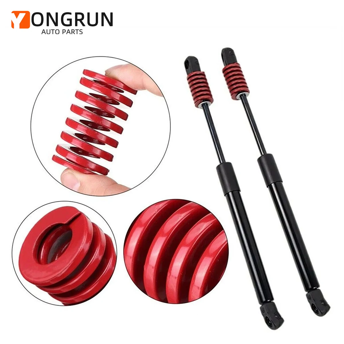 2/4PCS Unterstützung Stange Frühling Hinten Gepäck Heckklappe Unterstützung Stange Form Kompression Frühling Gepäck Heckklappe Unterstützung Stange Automotive Image