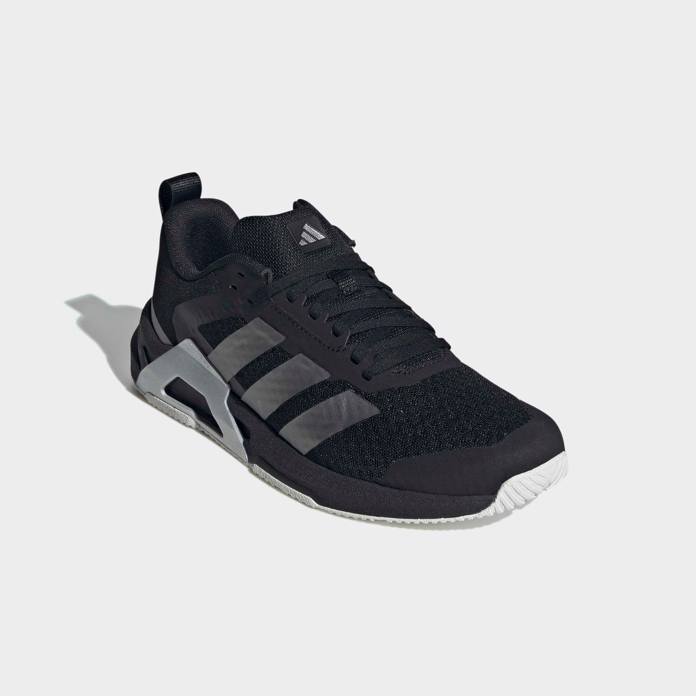 Trainingsschuh ADIDAS PERFORMANCE "DROPSET CONTROL", Damen, Gr. 40,5, core schwarz, iron metallic, silber metallic, Schuhe