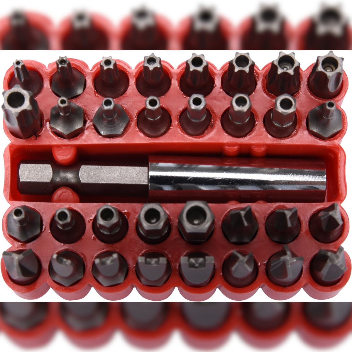 Bit Satz 1/4“ (6,3mm) 25mm Torx+HEX+TRI+Torq 33-teilig Image