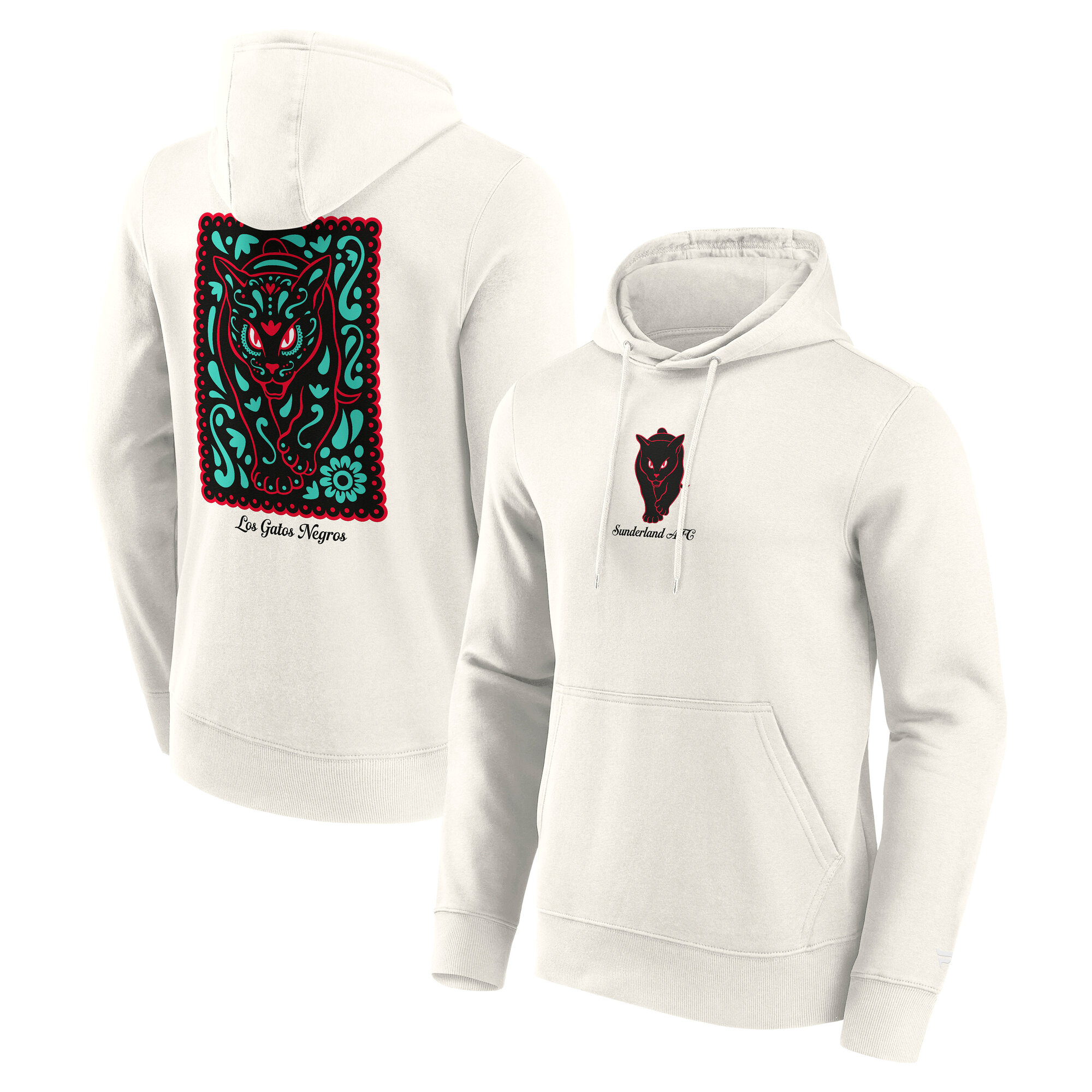 Sunderland Los Gatos Negros Grafik-T-Shirt – Off-White – Herren Image