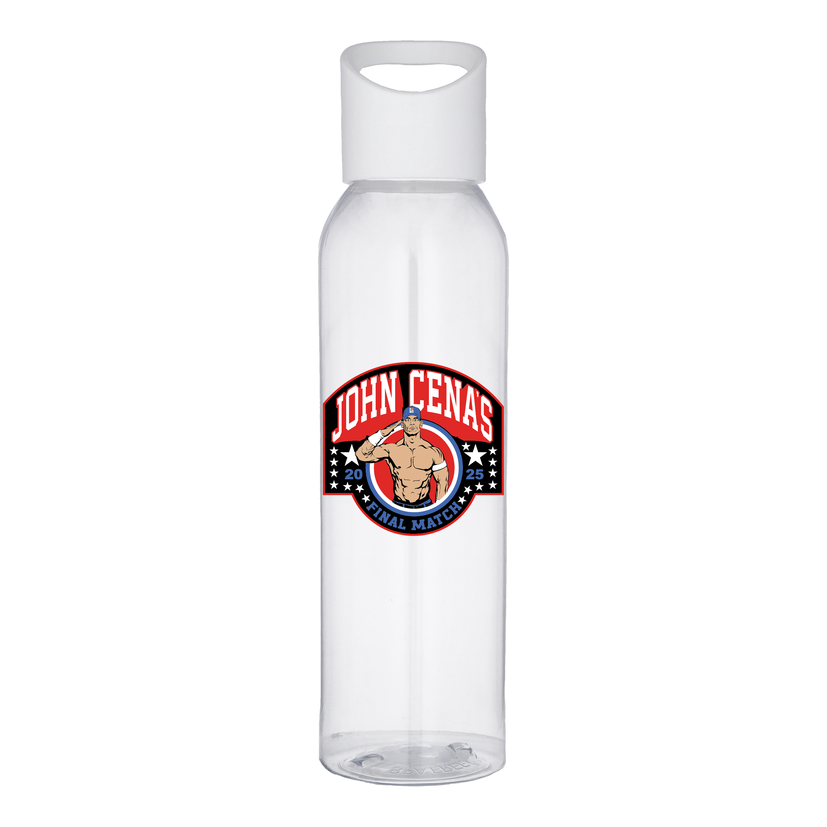 Kunststoff-Trinkflasche 650 ml „John Cena Final Match“ – Weiß Image