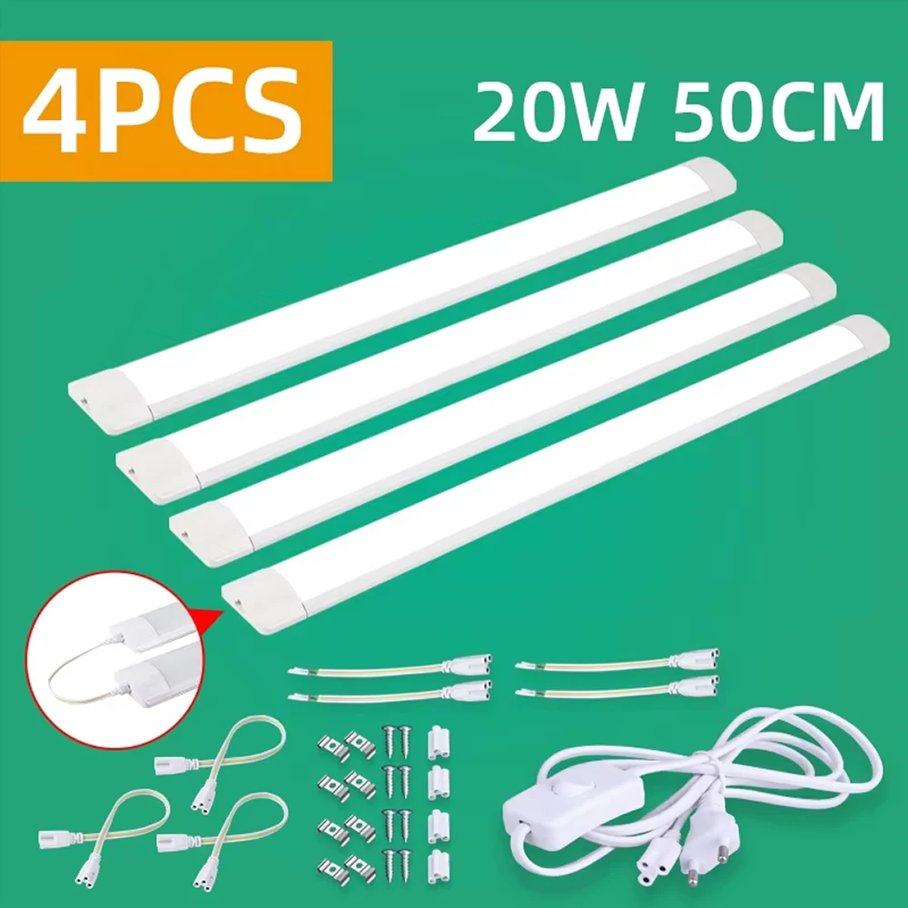 Led-leuchten A85-220V Unter Schrank Lichter Für Küche 10w 20w Led Rohr Bar Für Home Schlafzimmer Schränke küche Schrank Innen Lampen