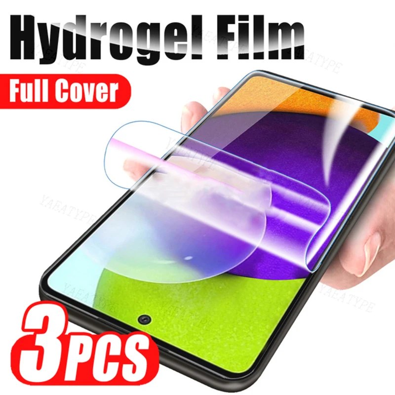 3Pcs Hydrogel Film Für Samsung Galaxy S20 S22 S21 Ultra S10 S9 S8 Plus FE Screen Protectors für Hinweis 20 10 9 8 Plus S23 Ultra Image