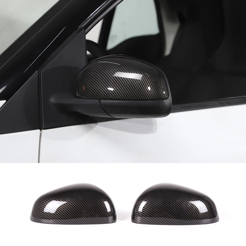 2 stück Außerhalb Rückspiegel Abdeckung Cap Carbon Für Mercedes Benz Smart 451 453 Fortwo Forfour 2009-2021 zubehör Image