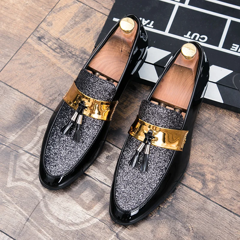 Größe 38–47, modische Herren-Schuhe mit Fransen, lässig, ein Fuß, bequem und elegant, Marken-Business-Loafer, Herrenschuhe für Herren