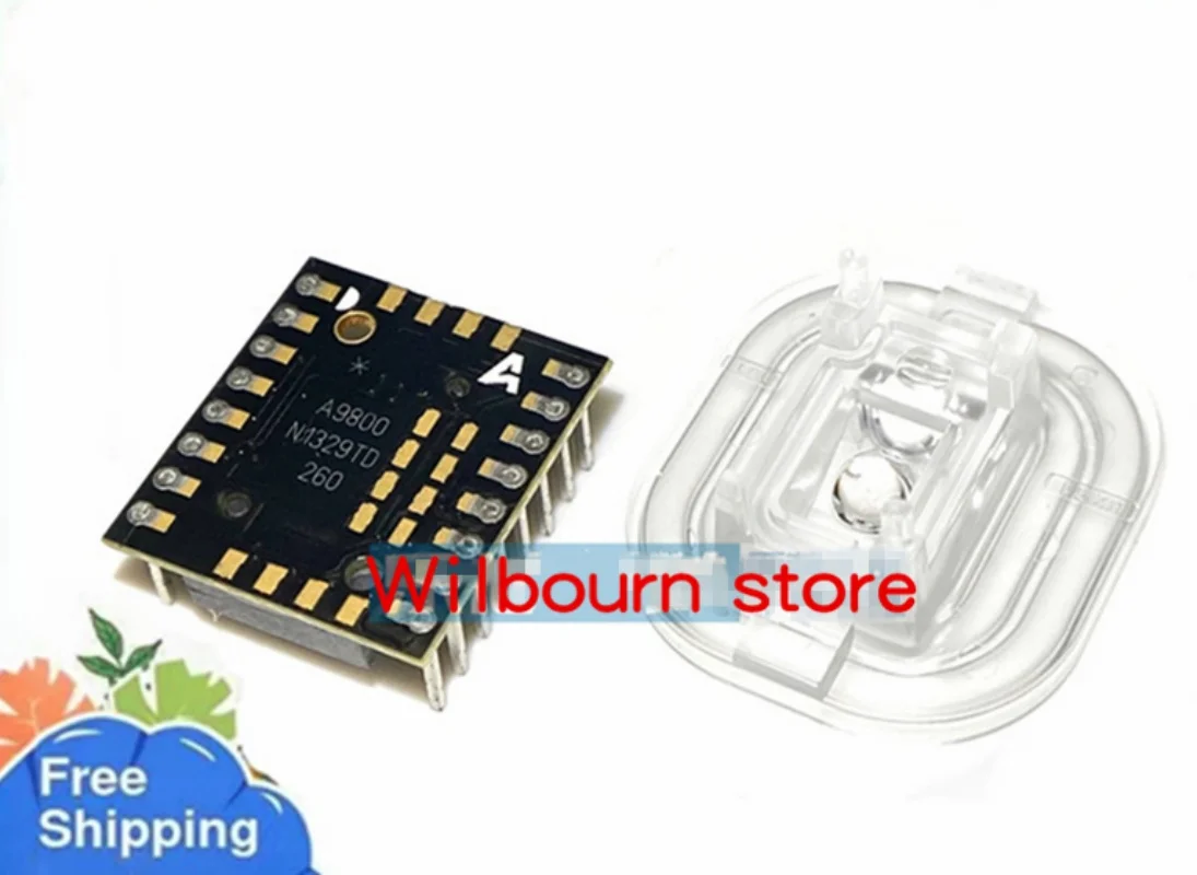 1 Satz ~ 5 Satz/Los ADNS-9800 + ADNS-6190-002 A9800 DIP16sensor mit neuem optischen Objektiv NEU & ORIGINAL ADNS9800 Image