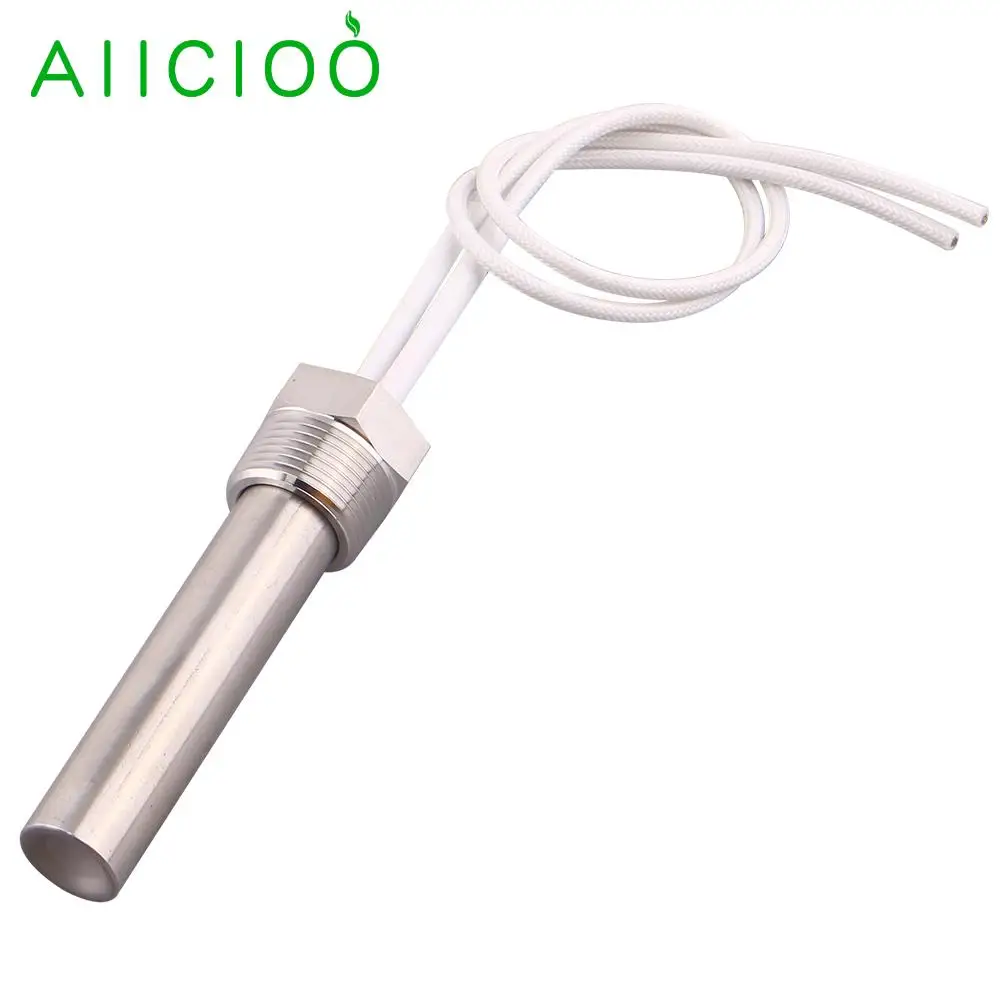 AIICIOO DC-Heizpatrone, 12 V/24 V, Tauchheizelement, 3/4 Zoll, elektrisches Heizrohr, 100 W/150 W/200 W/300 W Image