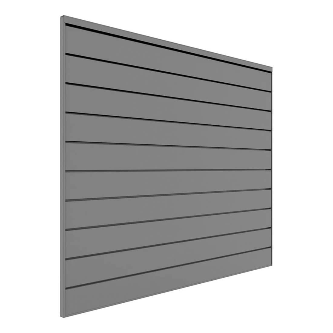 Proslat 4 ft. x 4 ft. PVC Slatwall (Light Gray)
