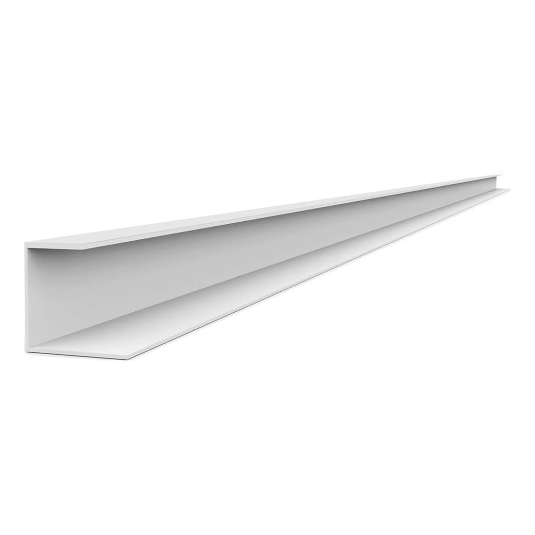 Proslat 96 PVC Slatwall J Trim - White (5-Pack)