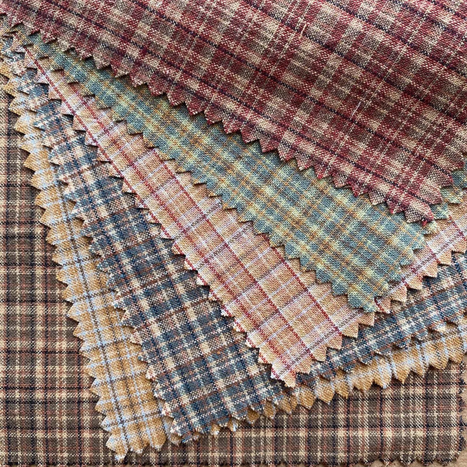 Tessuto di cotone a quadri, tessuto per tovaglie, tessuto a quadri, tessuto vintage, tessuto di cotone, tessuto per tende, tessuto per divani, tessuto