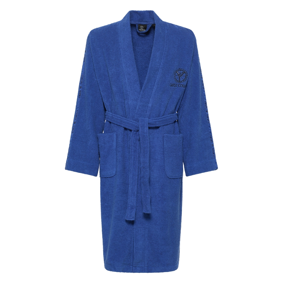 Carlo Colucci Bademantel Vito Herren - M - Royalblau Image